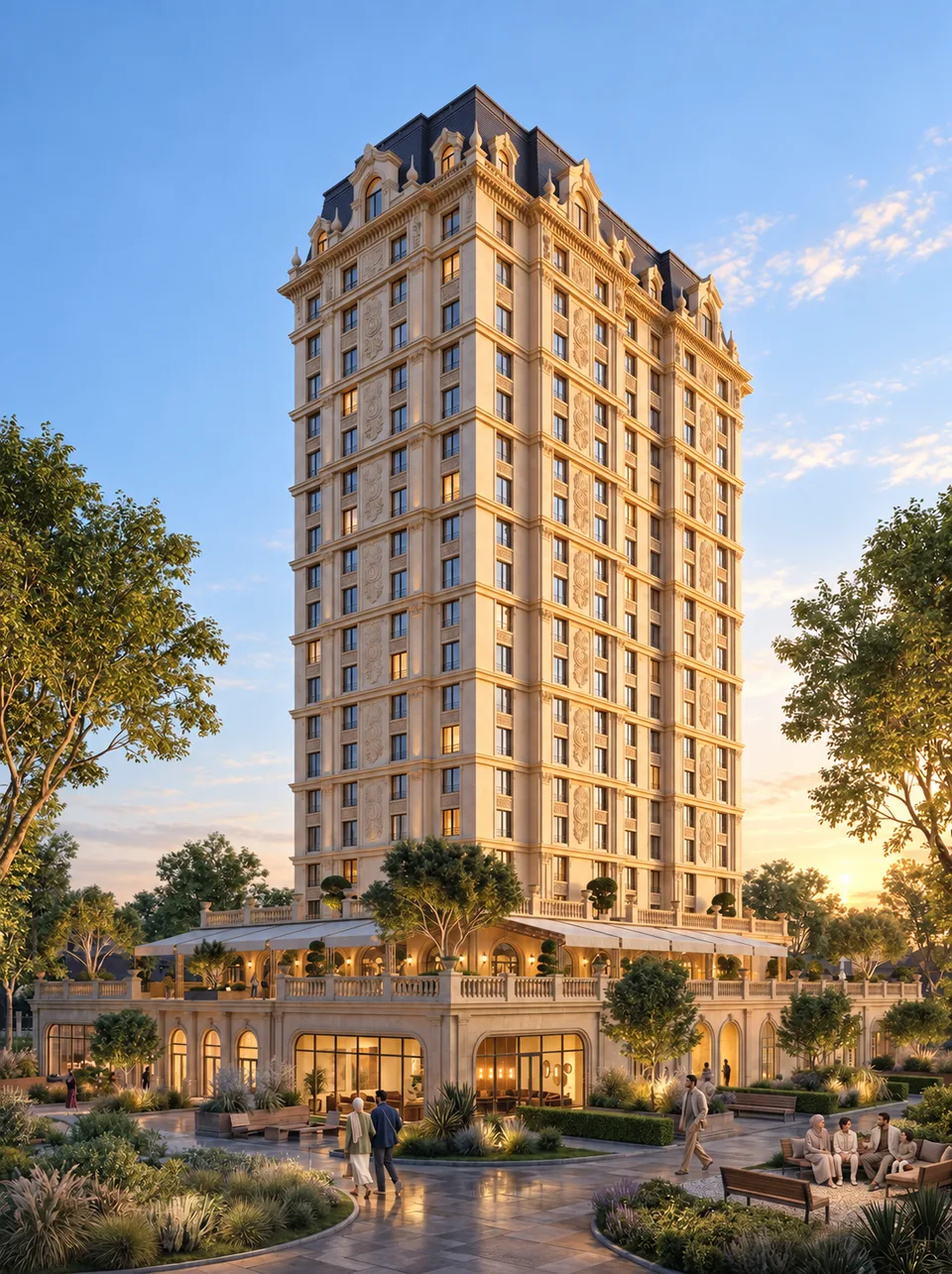 Bellagio Residences — здание целиком, от основания до крыши